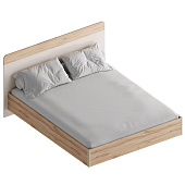 Кровать Сицилия 1.6 с настилом (Дуб альпийский/Тефия)