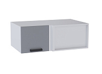 Шкаф верхний глубокий угловой УВГ кухня Осло (Белый/Карбон темный)