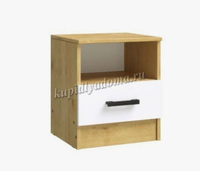 Тумба прикроватная Эра (Белый/Дуб Вотан)