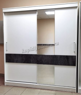 Шкаф-купе Софи 2.0 (Белый/Бетон темный)