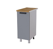 Шкаф нижний 35Р кухня Тоскана без столешницы (Белый/Графит)