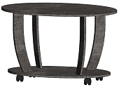 Стол журнальный Овальный (Цемент темный)