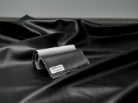 Экокожа Чёрный с образцом