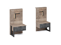 Тумба прикроватная ЛВ/ПР Стокгольм (Дуб гранж песочный/Железный камень)