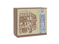 Комод Челси (Ясень шимо темный/Крем)