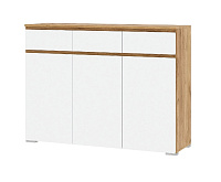 Комод Гретта 3С3Я (Дуб крафт золотой/Белый)
