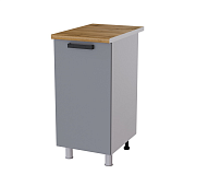 Шкаф нижний 4Р кухня Нагано без столешницы (Белый/Ясень анкор светлый)