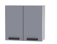 Шкаф верхний 6В56 кухня Марбл (Белый/Грей софт)