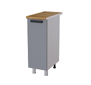 Шкаф нижний 3Р кухня Осло без столешницы (Белый/Карбон манго)