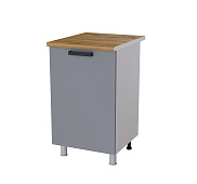 Шкаф нижний 5Р кухня Крафт без столешницы (Дуб сонома/Бетон светлый)