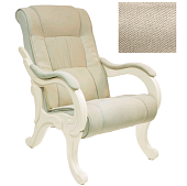 Кресло для отдыха Сенатор Модель 71 (Дуб шампань/Ткань велюр Ваниль Verona Vanilla)