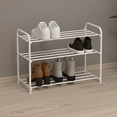 Подставка для обуви Альфа-23 3-х полочная (Белый)