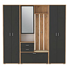 Прихожая Антре Комплектация-2 (Дуб золотой/Диамант серый)