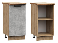 Шкаф нижний ШН 400 Кухня Модена (Дуб белый) БЕЗ СТОЛЕШНИЦЫ