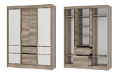 Шкаф-купе Энигма ШКК-06 (Дуб каньон/Венге)