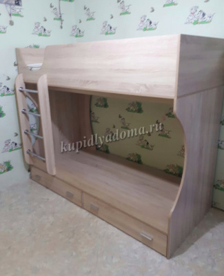 Кровать двухъярусная Д-2 (Дуб сонома)