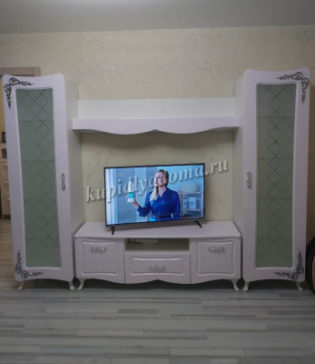 Полка Аделина (Белый глянец)