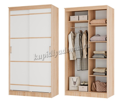 Шкаф-купе Сакура 1.14 (Дуб сонома/Белый)