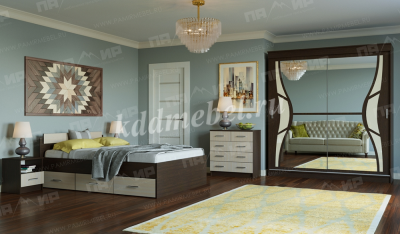 Шкаф-купе Альянс Бабочка 2000 (Венге)