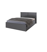 Кровать Толедо 1.4 с настилом ДСП 2С (Графит серый)