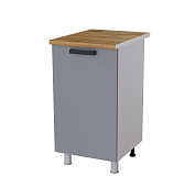 Шкаф нижний 45Р кухня Григгс без столешницы (Белый/Камень светлый)