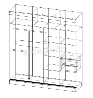 Шкаф-купе Альянс Бабочка 2000 (Дуб сонома)