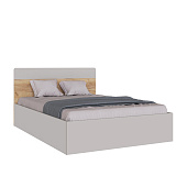 Кровать Вегас 1.4 с ортопедическим основанием (Кашемир/Дуб крафт золотой)