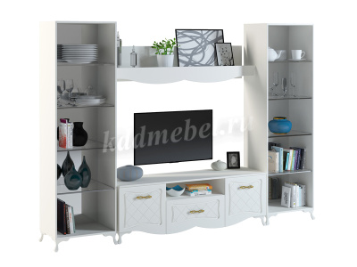 Полка Аделина (Белый глянец)