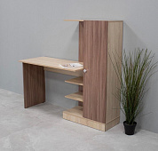 Стол компьютерный Квартет-6 (Ясень шимо темный/Дуб сонома)