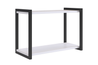 Полка Юниор белое дерево черный