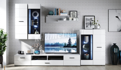 Полка Йорк навесная (Белый жемчуг)