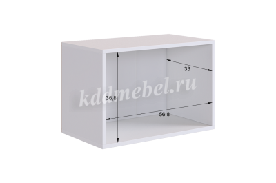 Антресоль 2дв. Баско L600 (Белое дерево)