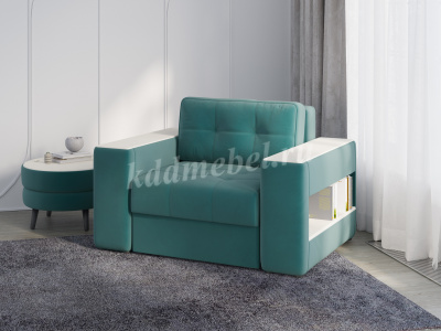 Кресло-кровать Доро (Бирюза/Клен кремовый)