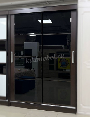 Шкаф-купе Танго лакобель 1500 (Венге/Черный)