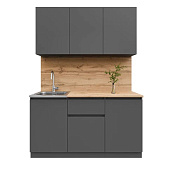 Кухня Лето 1,5 (Графит)