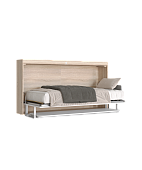 Раскладушка-кабинет 900 кровать односпальная (Дуб сонома светлый/Белый)