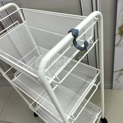 Этажерка Ладья-2К на колесиках (Белый)