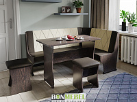 Кухонный уголок Гамма Тип-2 (Венге/Шоколад/Бежевый) к/з