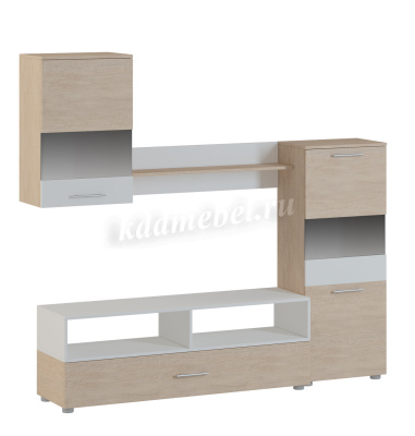 Гостиная Оскар 1 (Дуб сонома/Белый)