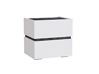 Тумба прикроватная Аркон (Белый/Бетон темный)