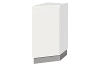 Шкаф рабочий концевой 45гр. Фьюжн 42.32 L300 правый (1 дв. гл.) (Белый эмаль)