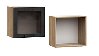Шкаф верхний ШВГС 920*500 Кухня Альфа (Холст Вулкан)
